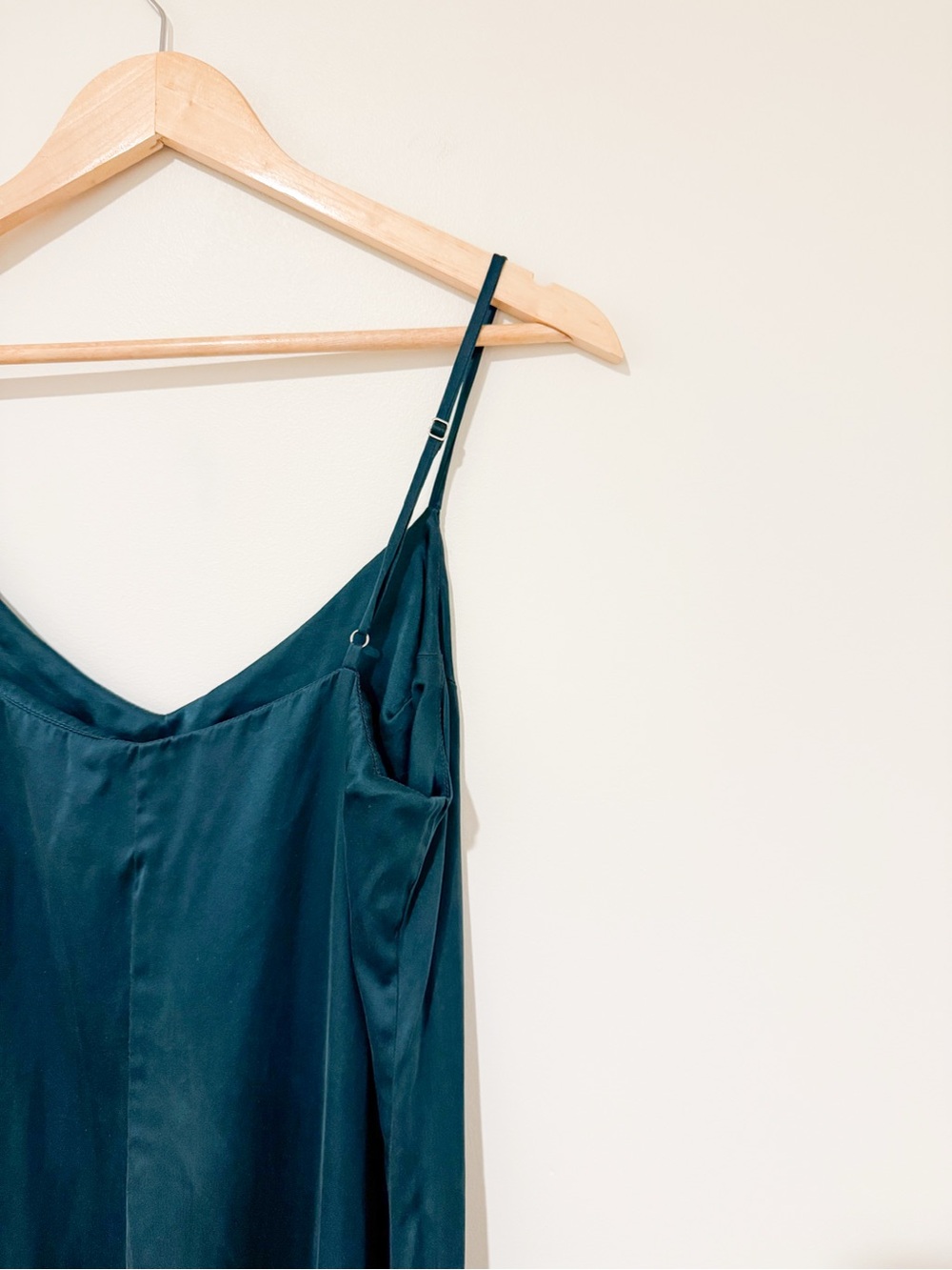 Reformation Teal Slip Dress - Picture 4 of 11